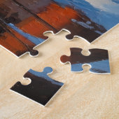 Puzzle Boxeur avec lumières de Noël vacances (Côté)