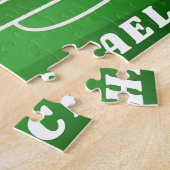 Puzzle Boy Soccer Player Field Illustration & Nom des enf (Côté)