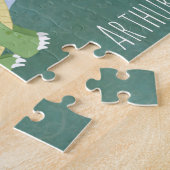 Puzzle Boys Cute and Magical Green Dragon and Name (Côté)