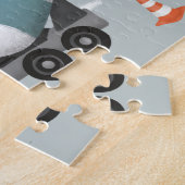 Puzzle Boys Cute Road Construction Cartoon Enfants (Côté)