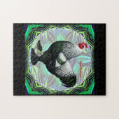 Puzzle Brahma : Fancy Dark Rooster (Horizontal)