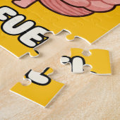 Puzzle Brain Fuel: Morning Coffee Motivation Cartoon (Côté)