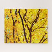 Puzzle Branches automnales, Jaune doré (Horizontal)