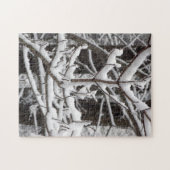 Puzzle Branches couvertes de neige (Horizontal)