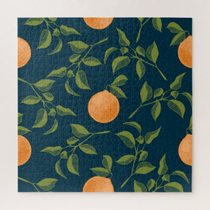 Puzzle Branches d'agrumes Arrière - plans foncés