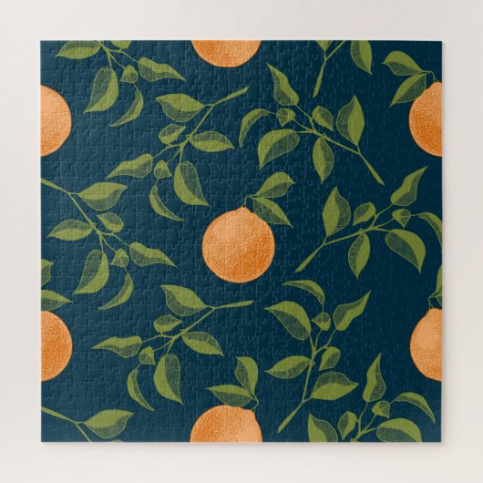 Puzzle Branches d'agrumes Arrière - plans foncés (Vertical)
