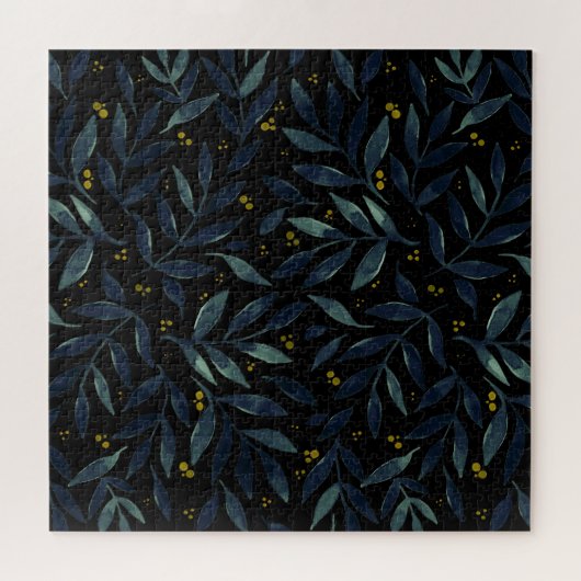 Puzzle Branches d'aquarelle élégantes (Horizontal)