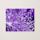 Puzzle Branches d'arbre Abstrait violet (Horizontal)