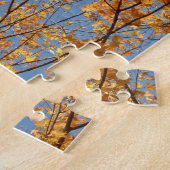 Puzzle Branches de feuilles d'érable II Automne orange (Côté)