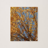 Puzzle Branches de feuilles d'érable II Automne orange (Vertical)