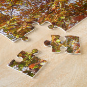 Puzzle Branches de feuilles orange Nature automnale (Côté)