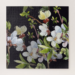 Puzzle Branches de l'abricot de printemps : Aquarelle tra