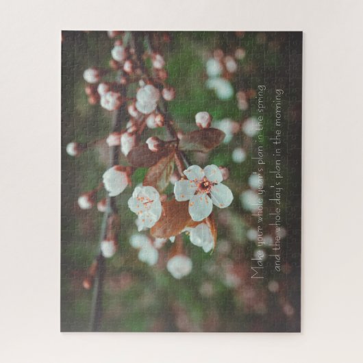 Puzzle Branches de prune avec fleurs blanches (Vertical)