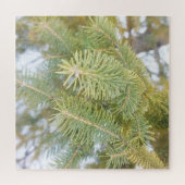 Puzzle Branches d'épinette dans la neige. Commandez dès m (Horizontal)