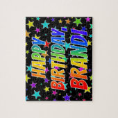 Puzzle "BRANDI" Prénom, Amusant "HEUREUX ANNIVERSAIRE" (Vertical)