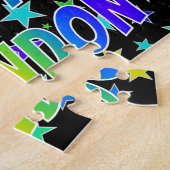 Puzzle "BRANDON" Prénom, Amusant "HEUREUX ANNIVERSAIRE" (Côté)