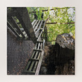 Puzzle brandywine tombe sur un chemin en bois (Horizontal)