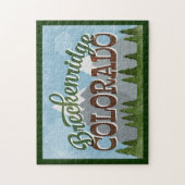 Puzzle Breckenridge Colorado Fun Retro Snowy Mounts (Vertical)