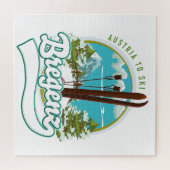 Puzzle Bregenz austria - logo ski (Horizontal)