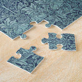 Puzzle Brer Rabbit par William Morris Motif textile bleu (Côté)