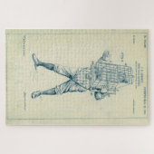 Puzzle Brevet d'équipement de capture de baseball vintage (Horizontal)