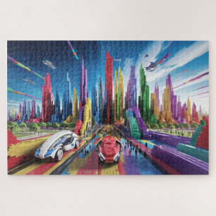 Puzzle Bricktopia : Paysage urbain futuriste2