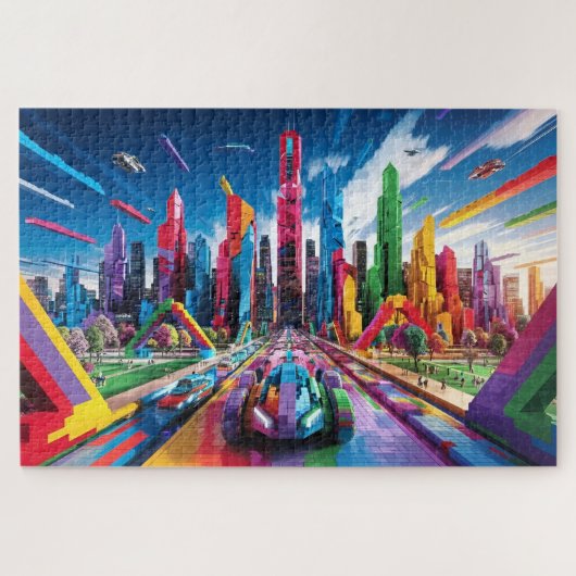 Puzzle Bricktopia : Paysage urbain futuriste3 (Horizontal)
