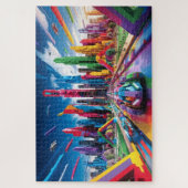 Puzzle Bricktopia : Paysage urbain futuriste3 (Vertical)