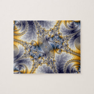 Puzzle Bridge Network - Mandelbrot Fractal Art