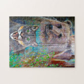 Puzzle Bridge Pier Art Oregon. (Horizontal)