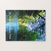 Puzzle Bright Blue River Under Green Tree à Washington (Horizontal)