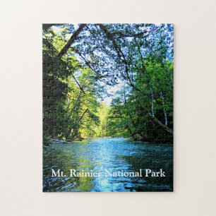 Puzzle Bright Blue River Under Green Tree à Washington