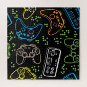 Puzzle Bright gaming joysticks : motif cool. (Horizontal)