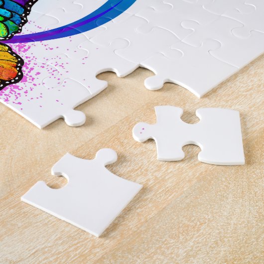Puzzle Bright infinity with rainbow butterfly (Côté)