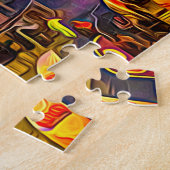 Puzzle Brighton et Hove Beach & Sunset Digital Painting (Côté)