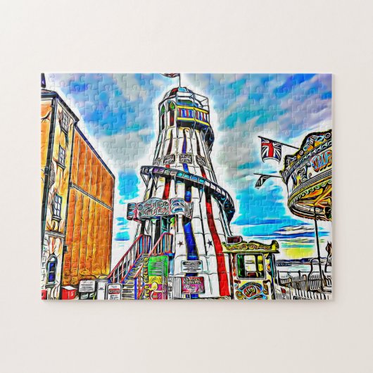 Puzzle Brighton Palace Pier Fairground Rides (Horizontal)