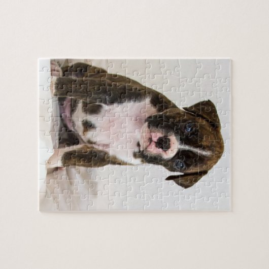 Puzzle Brindle de chiot de boxeur (Horizontal)