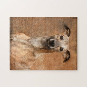 Puzzle Brindle Whippet Chien (Horizontal)