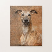 Puzzle Brindle Whippet Chien (Vertical)