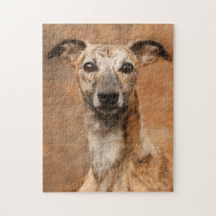 Puzzle Brindle Whippet Chien   Fermeture