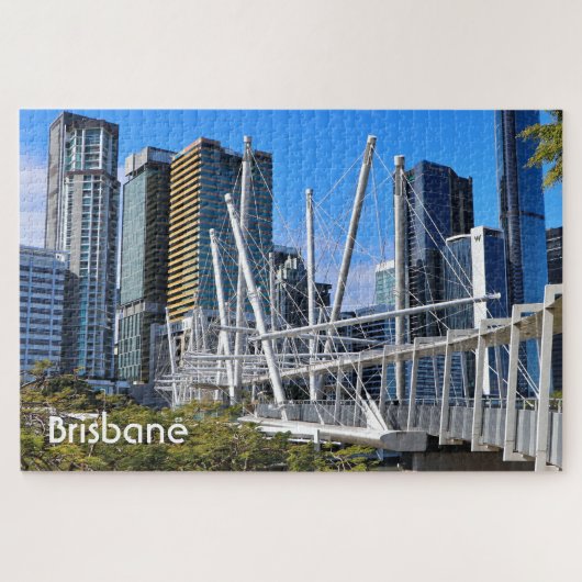 Puzzle Brisbane : pont et bâtiments de Kurilpa (Horizontal)
