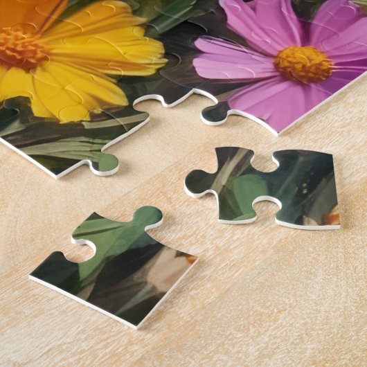 Puzzle Brittany Spaniel Dog Valentine's Day Pink Dummy (Côté)