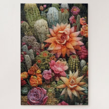 Broderie du jardin de Cactus