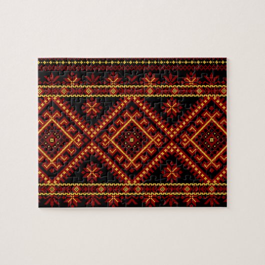 Puzzle Broderie Ukrainienne Croix de Saint-André R (Horizontal)