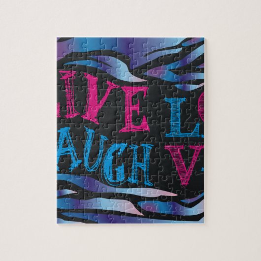 Puzzle Broken Zebra Chalkboard (Vertical)