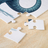 Puzzle Brontosaurus dinosaure de Noël (Côté)