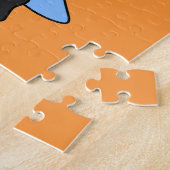 Puzzle Brontosaurus Habillé De Vêtements Hip hop. (Côté)