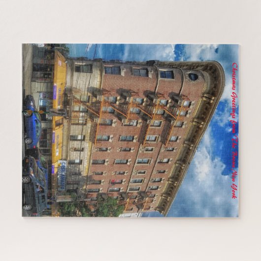 Puzzle Bronx New York.Noël Salutations Jigsaw Puzz (Horizontal)