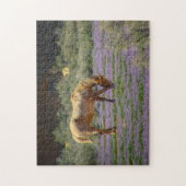 Puzzle bronzage dans un terrain fleuri (Vertical)