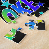 Puzzle "BROOKE" Prénom, Amusant "HEUREUX ANNIVERSAIRE" (Côté)